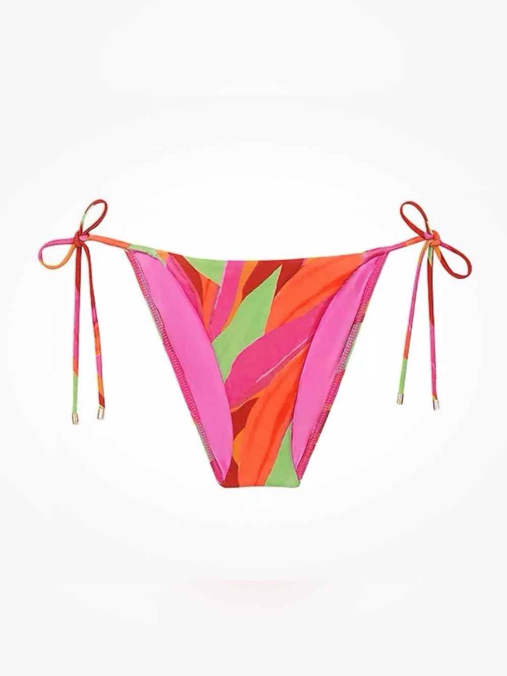 Vix Paula Hermanny Cherish Side-Tie Cheeky Bikini Bottom Sz L NWT Sexy Luxury